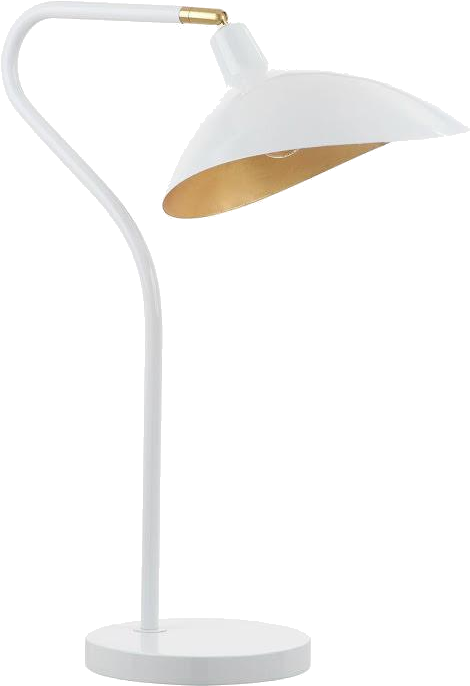 Gold White Modern Task Lamp - Gold (736x736), Png Download