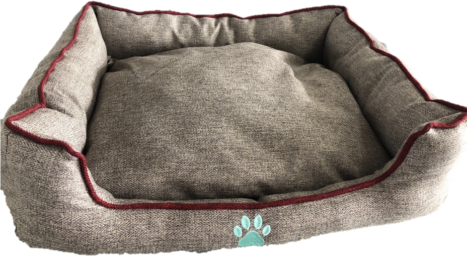 Paisley Paws 26 Inch Plush Beige With Brown With Red - Comfort (939x704), Png Download