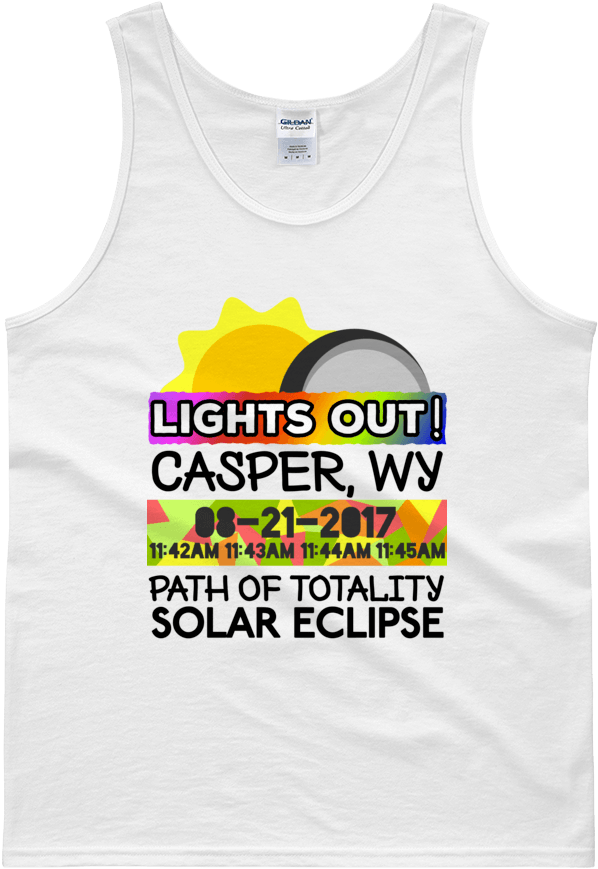 Solar Eclipse Tank Top - Solar Eclipse T Premium Madras Or Path (1000x1000), Png Download
