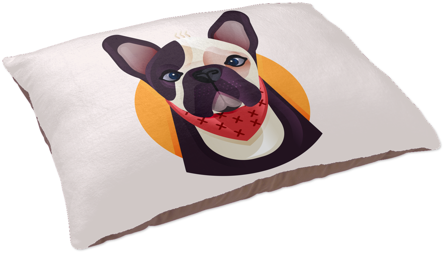Frenchie World X Nickola Dog Bed - Siamese (1024x1024), Png Download