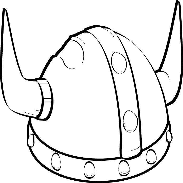 Tegninger Af Vikinger Clipart Coloring Book Minnesota - Easy Drawing Of A Viking (770x770), Png Download