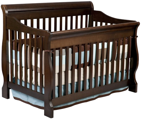 Infant Bed Png Photo - Delta - Canton 4-in-1 Convertible Crib, Espresso With (600x600), Png Download