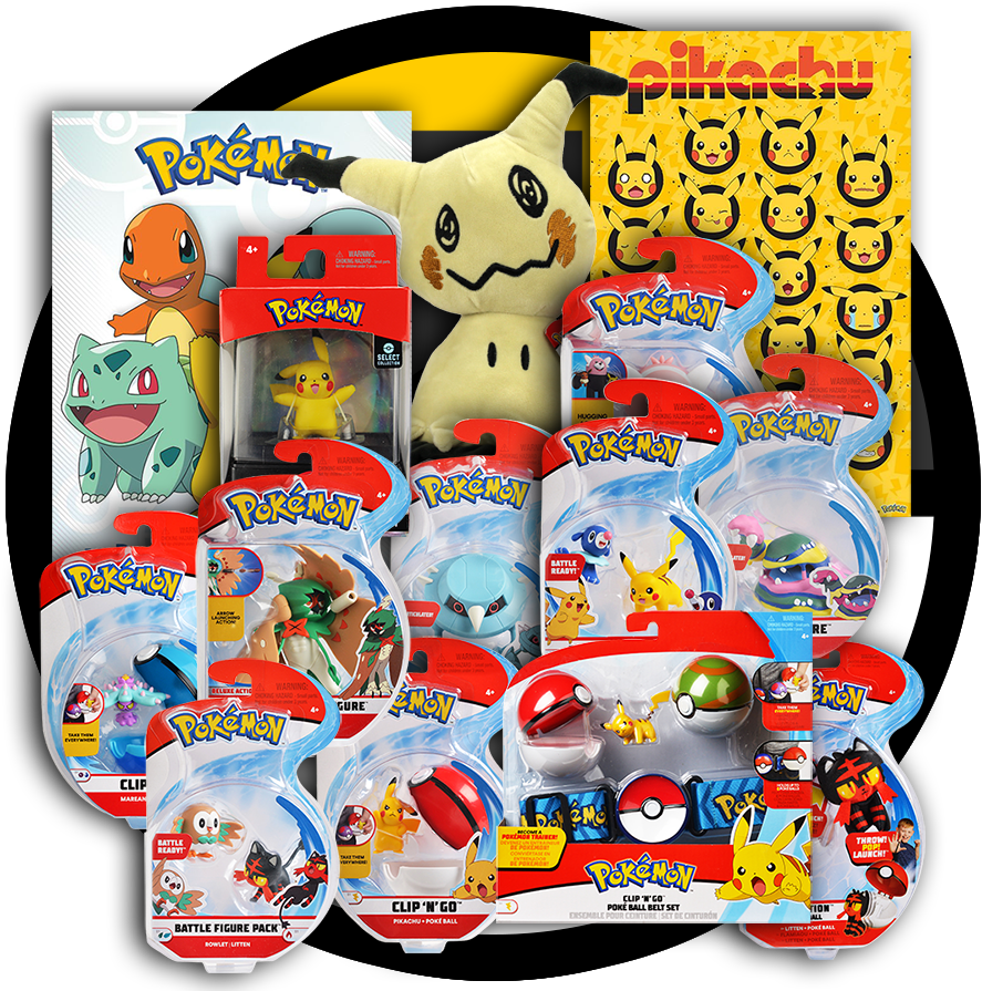 Two 2″ Figure Packs - Trends International Pokemon Poster Book 8.5" X 11" (900x900), Png Download