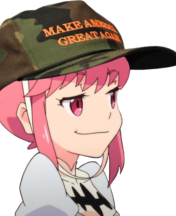 Maga President Trump Anime Klk - Kill La Kill Nonon Smug (588x720), Png Download