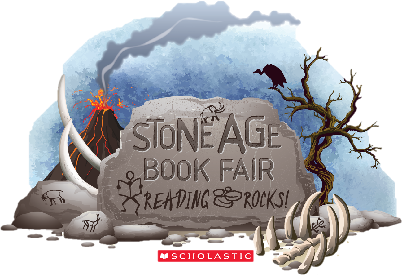 Stone Age Large Logo - Scholastic (1358x942), Png Download