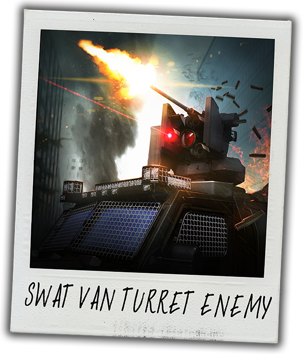 Swat Van Turret Enemy - Payday 2 Spring Break 2017 (600x701), Png Download