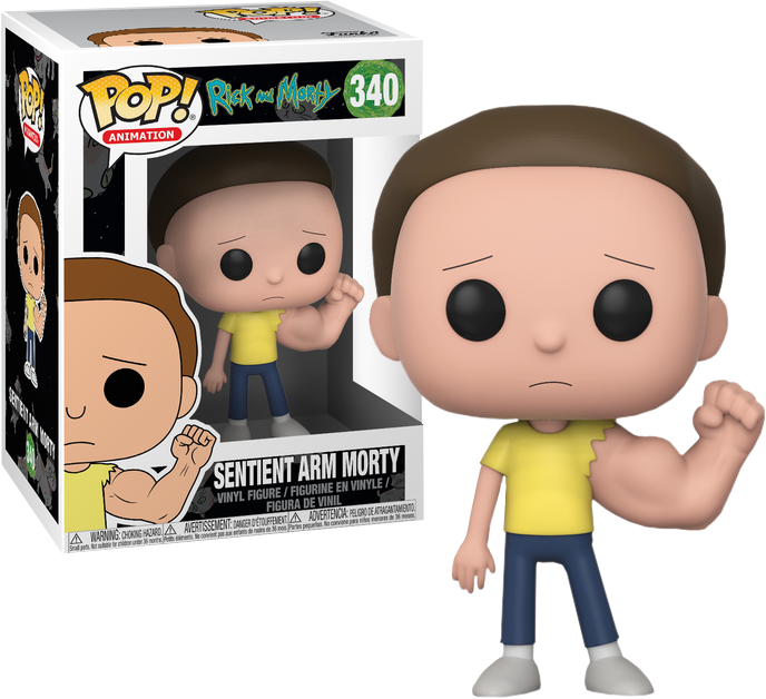 Rick And Morty - Funko Pop Sentient Arm Morty (688x628), Png Download
