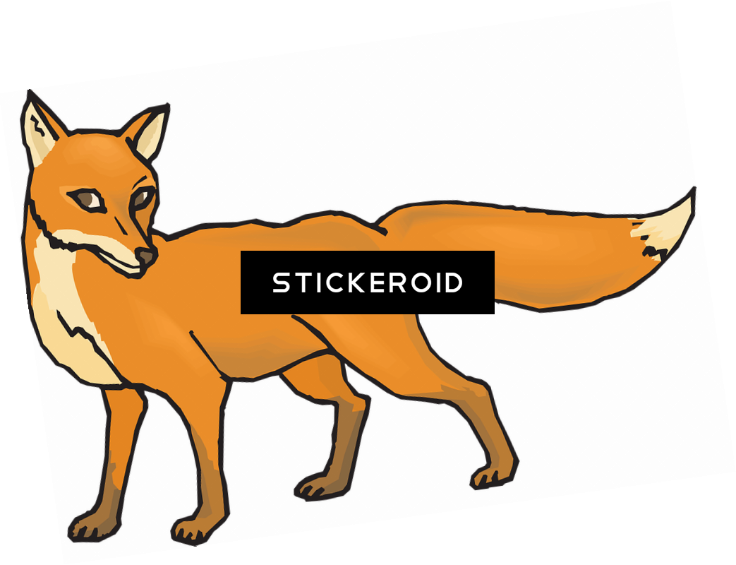Fox - Jackal Clipart (1043x800), Png Download