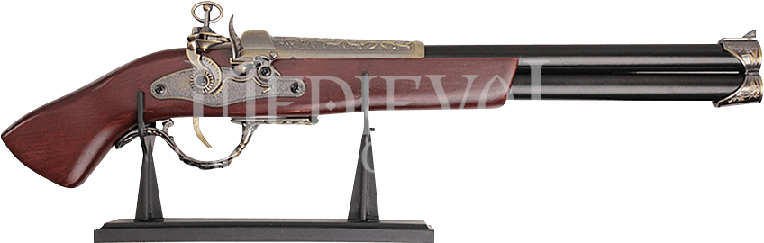 Flintlock Pistol Png Royalty Free Stock - Long Barrel Flintlock Pistol (850x850), Png Download