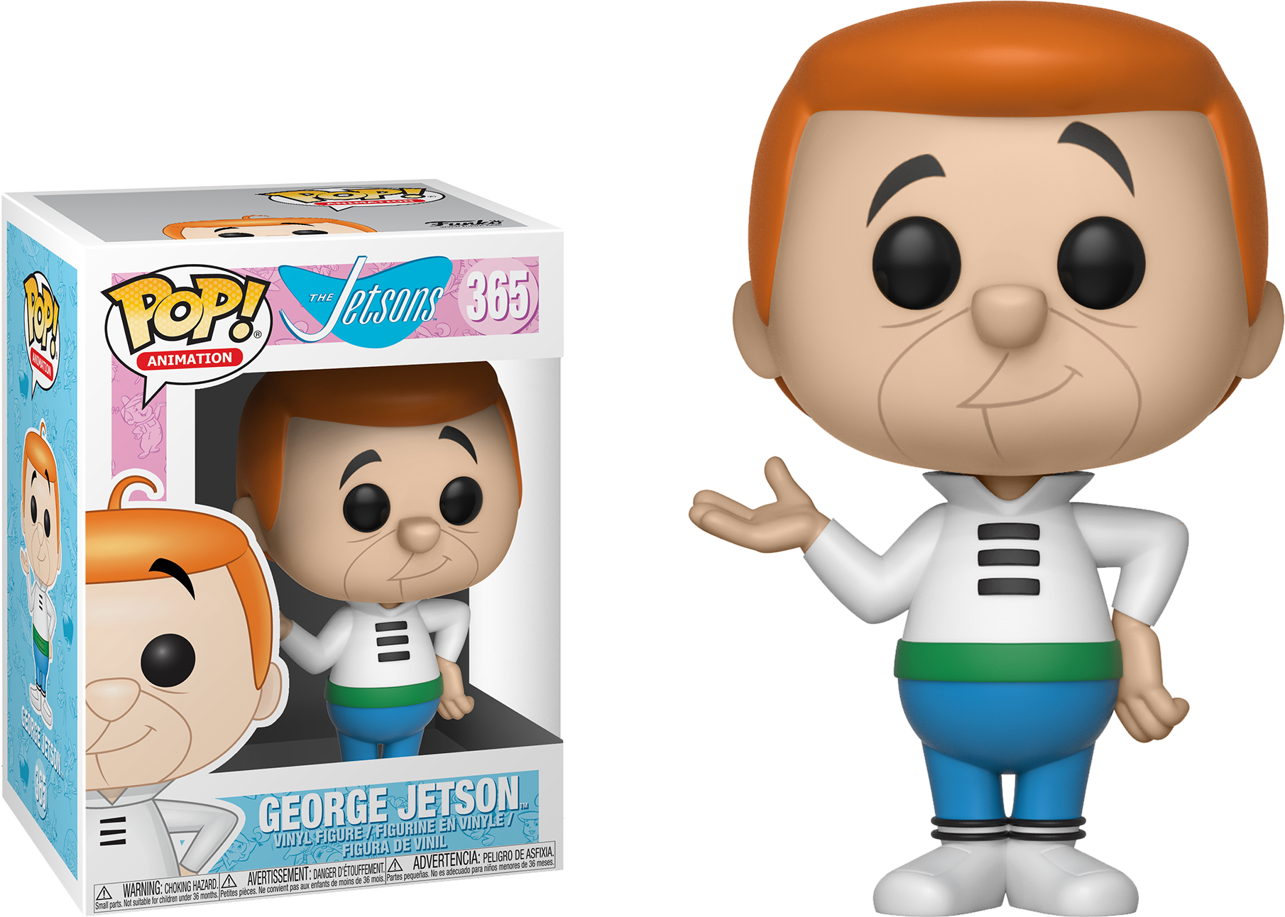 Pop Figure Hanna Barbera George Jetson - Pop Vinyl (1810x1292), Png Download