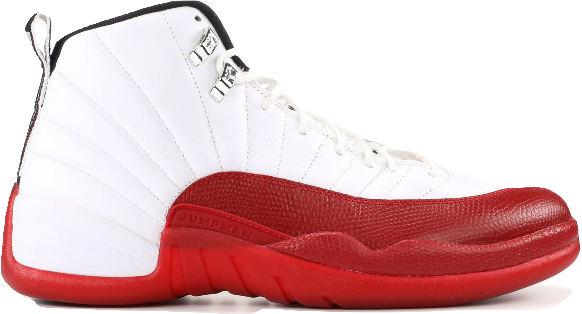 jordan 12 white and red