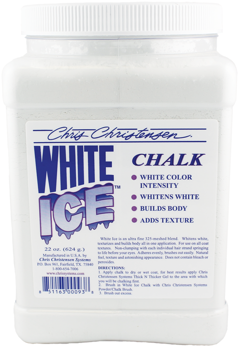 Chris Christensen White Ice Chalk 8oz (500x714), Png Download