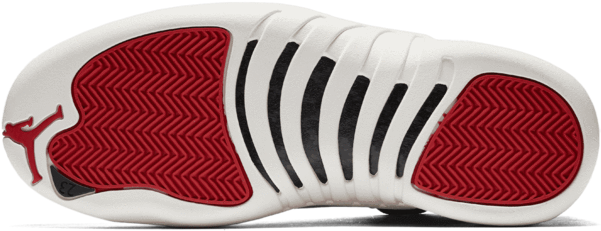 Jordan Retro 12 - Mens Basketball Shoes Red/white/black (600x600), Png Download