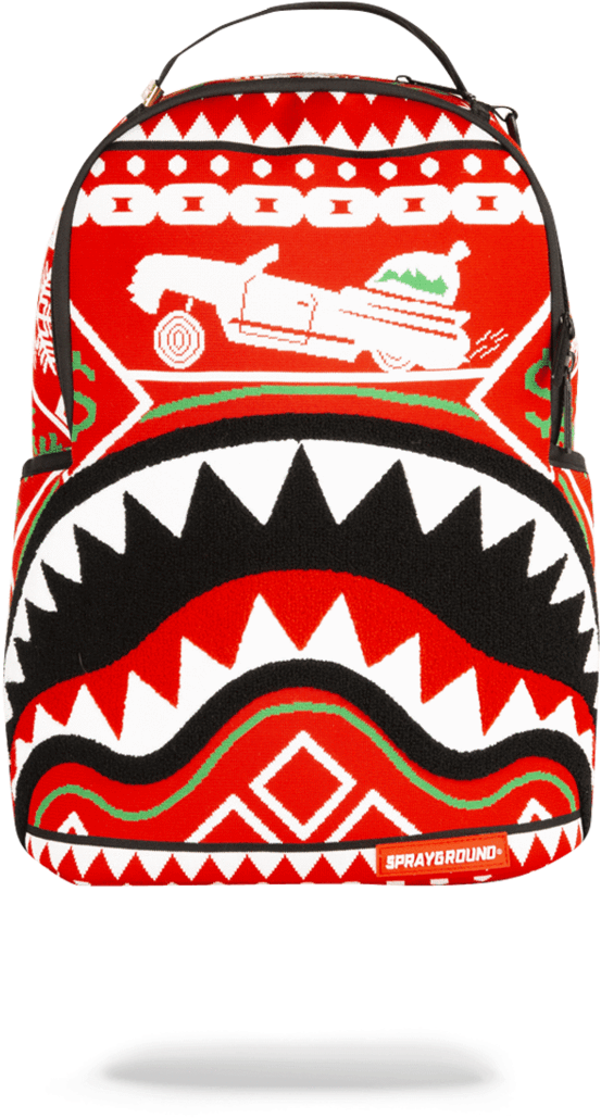 Ugly Sweater Shark - Sprayground Shark Backpack Japan (900x1148), Png Download