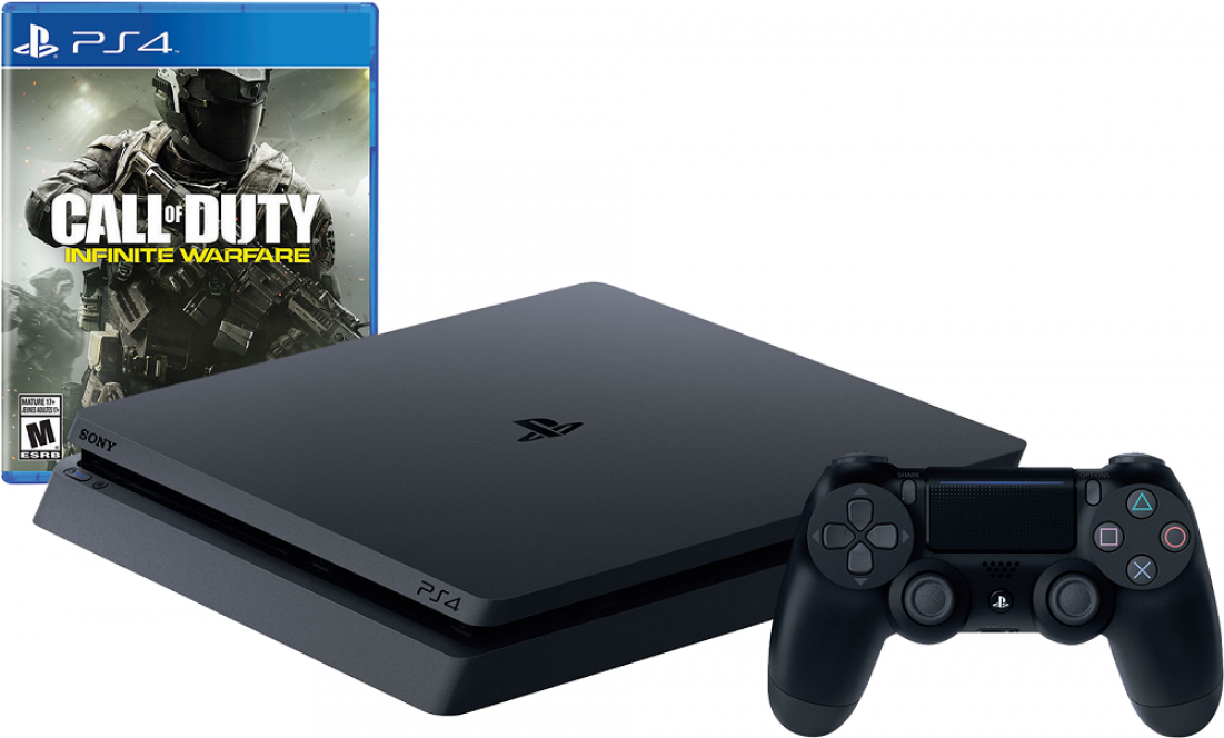 Console Playstation 4 Slim 500gb Bundle Call Of Duty (1100x1100), Png Download