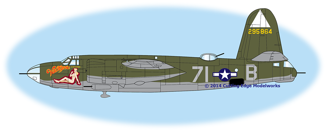 I Love The Dramatic And Extremely Well Executed Nose - North American B-25 Mitchell (1152x513), Png Download