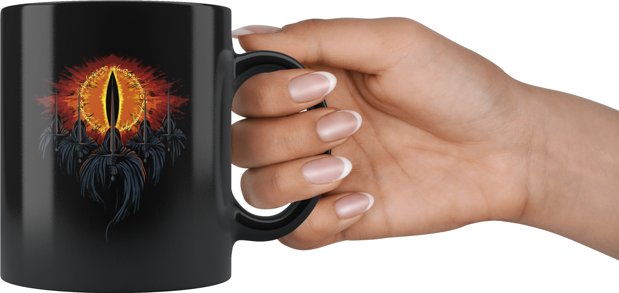 Nazgûl & Eye Of Sauron - Mug (2000x2000), Png Download