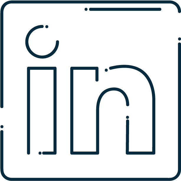 Linkedin-small - Line Art (800x800), Png Download