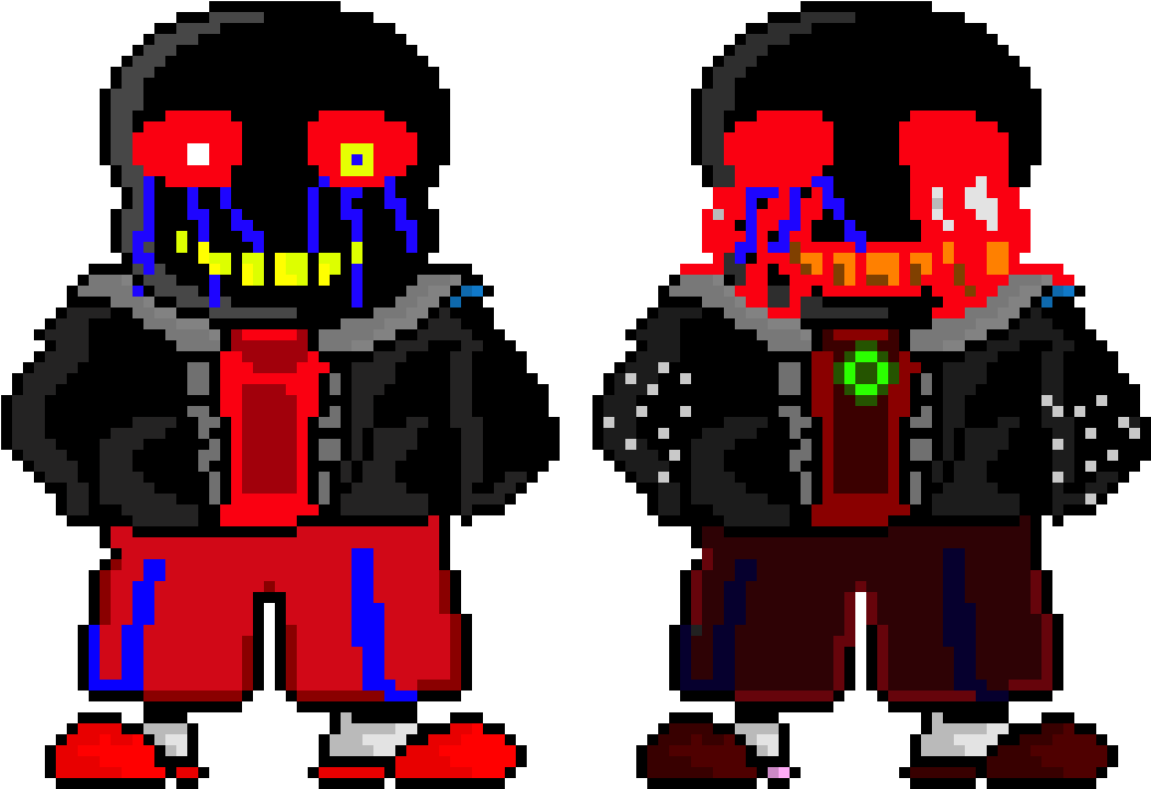 Error Sans And Killer Sans (1090x740), Png Download
