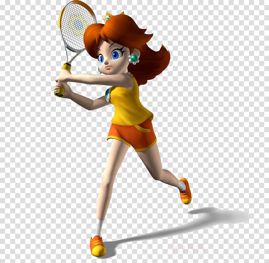 Mario Power Tennis Daisy Clipart Mario Power Tennis - Mario Tennis Princess Peach (900x880), Png Download