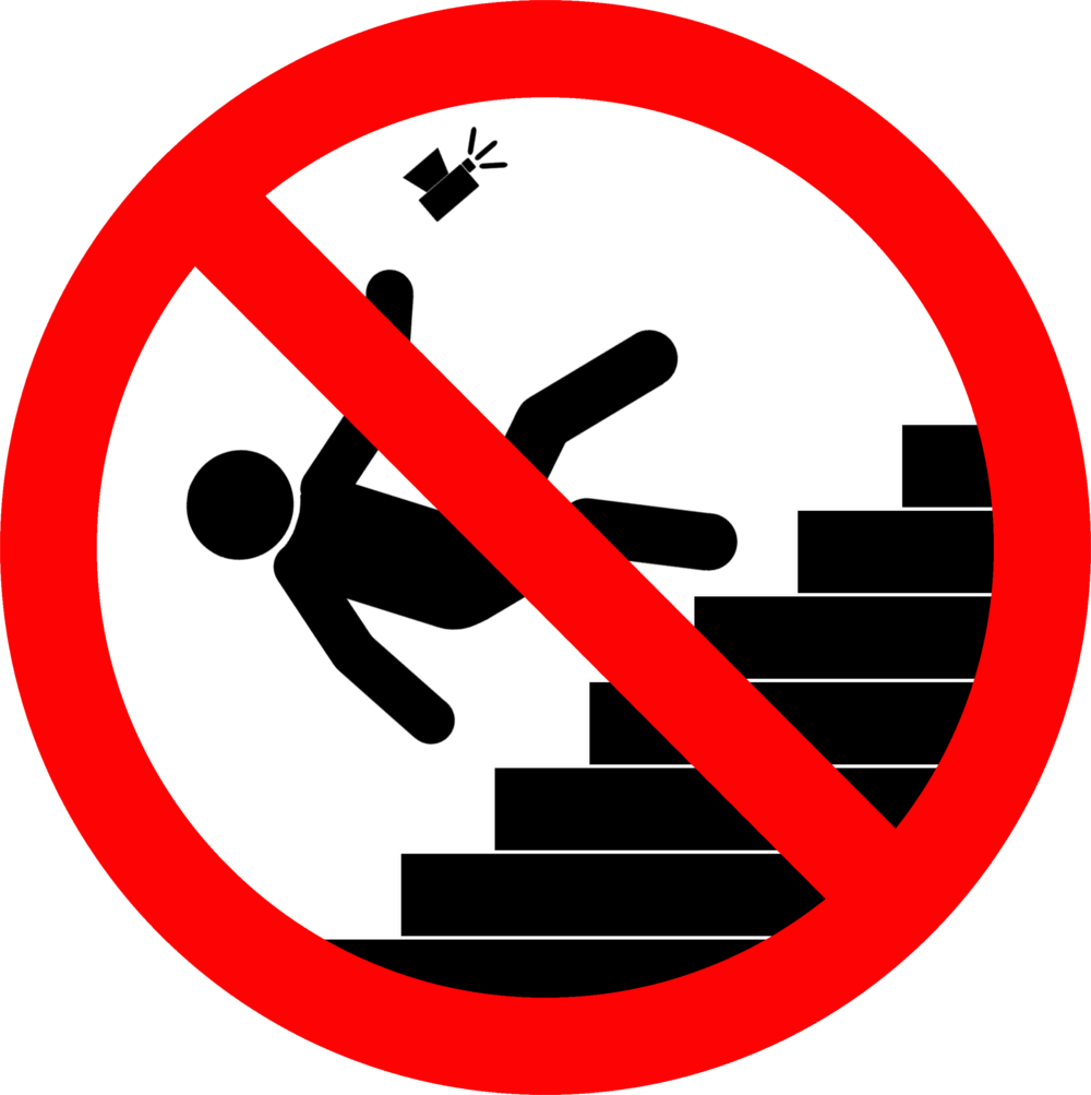 4din6hwd00 - No Falling Down Stairs (1000x1003), Png Download