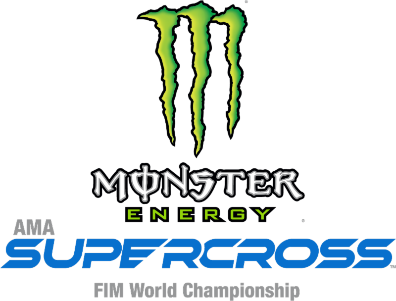 Nbc Sports Kicks Off 2019 Monster Energy Supercross - Monster Energy Supercross Logo (800x608), Png Download