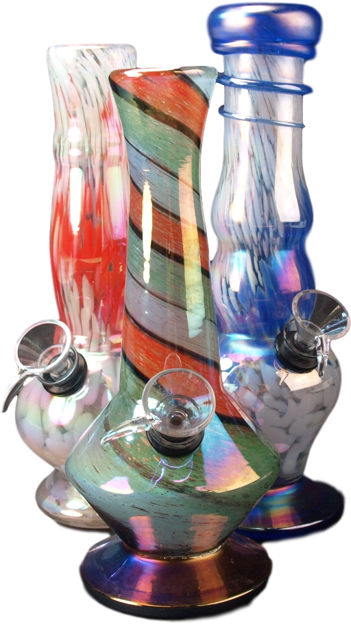 8" Soft Glass Water Pipe 8" Soft Glass Water - Bong (1024x1024), Png Download