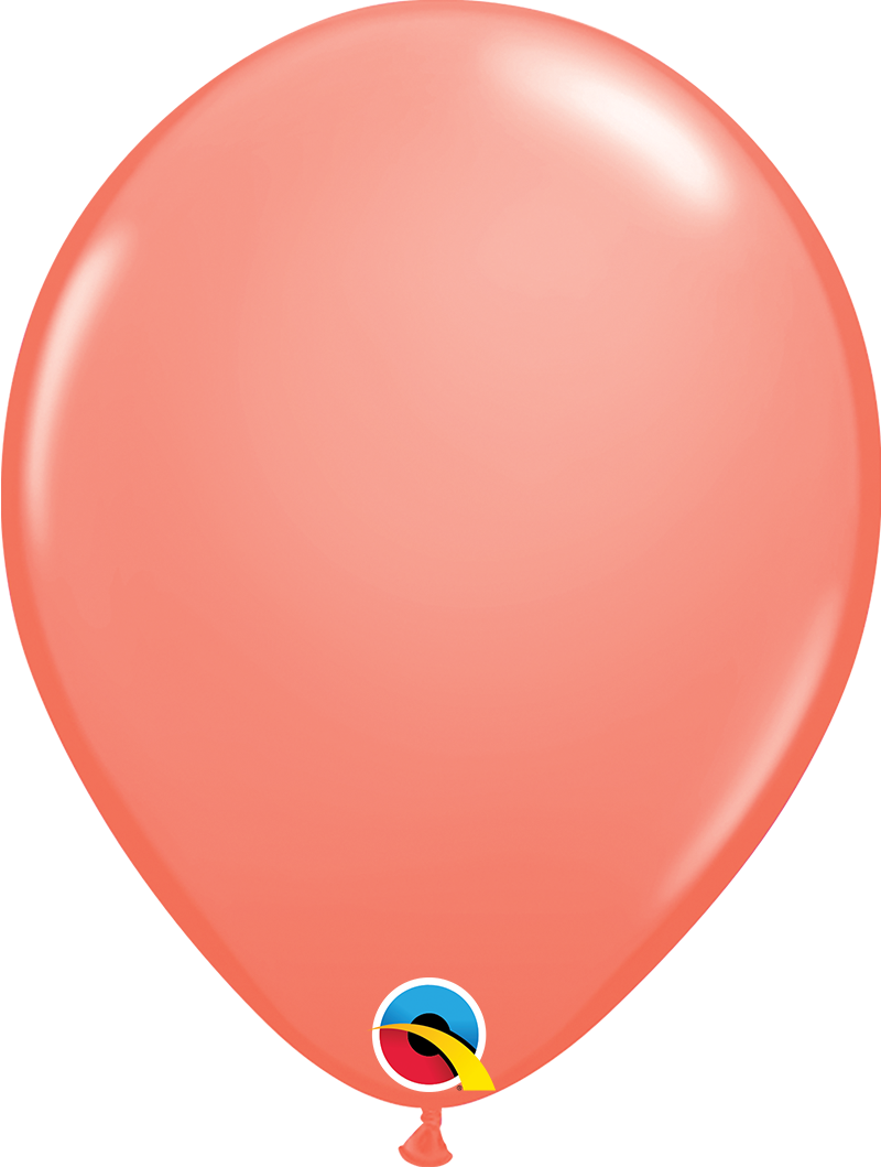 The Qualatex® Coral Latex Balloon Is A Perfect Match - 9 Inch Rose Latex Balloons (800x1059), Png Download