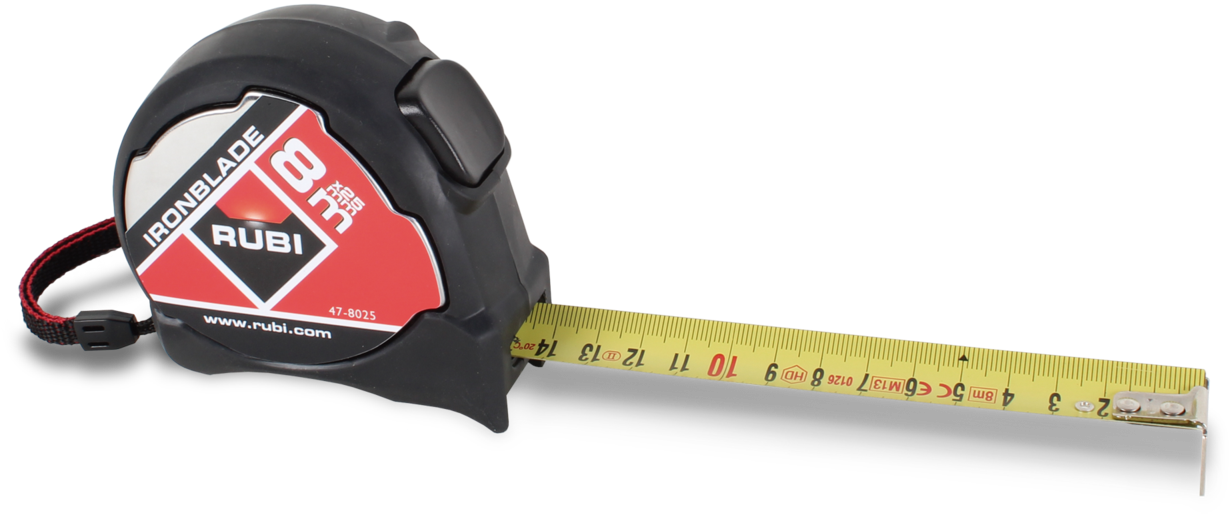 Measure Tape Png - Ironblade Measuring Tape (5 M / 25 Mm) (1280x720), Png Download