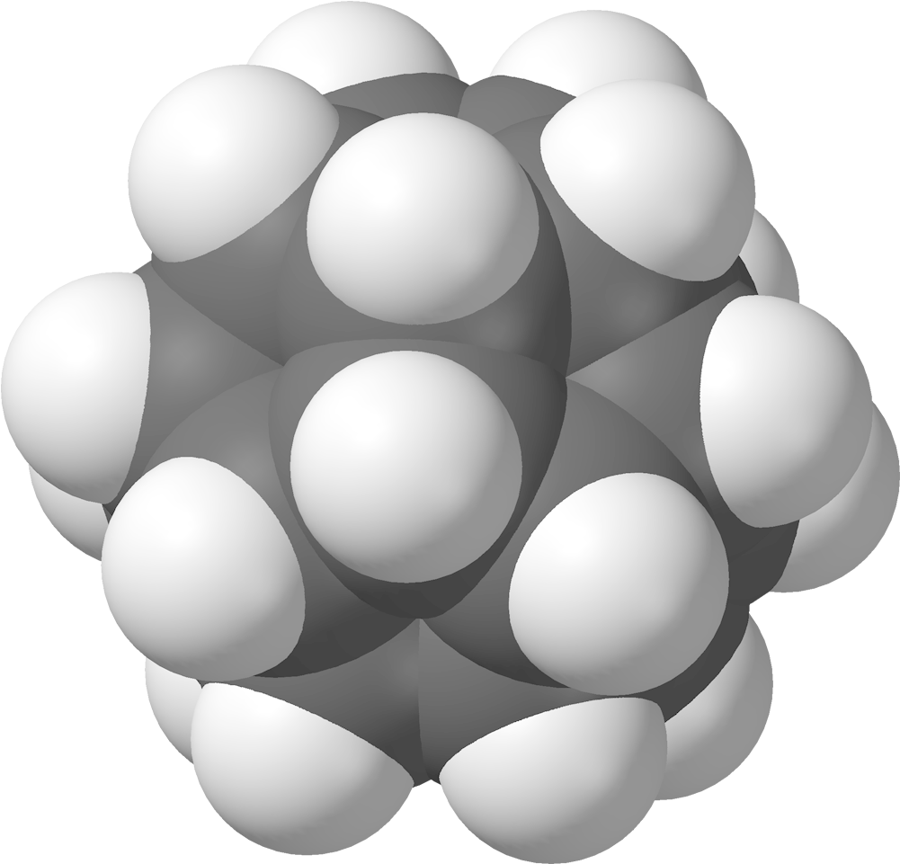 Dodecahedrane 3d Vdw - Dodecahedrane (1100x1060), Png Download