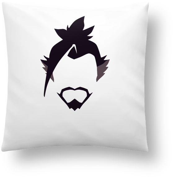Coussin Synthétique Doux 41 X 41 Cm Hanzo Par Lisartistaya - Hanzo (690x850), Png Download
