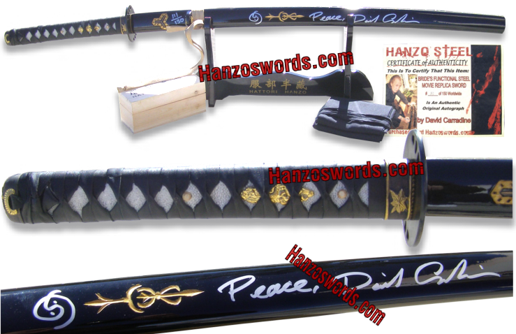 This Is A Forged Functional Steel Replica Sword Autographed - Explosive Weapon (739x478), Png Download