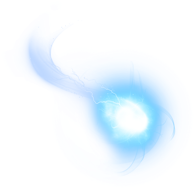 Blue Ball Light Energy Halo Icon Clipart - Bola De Energia Azul Png (650x632), Png Download