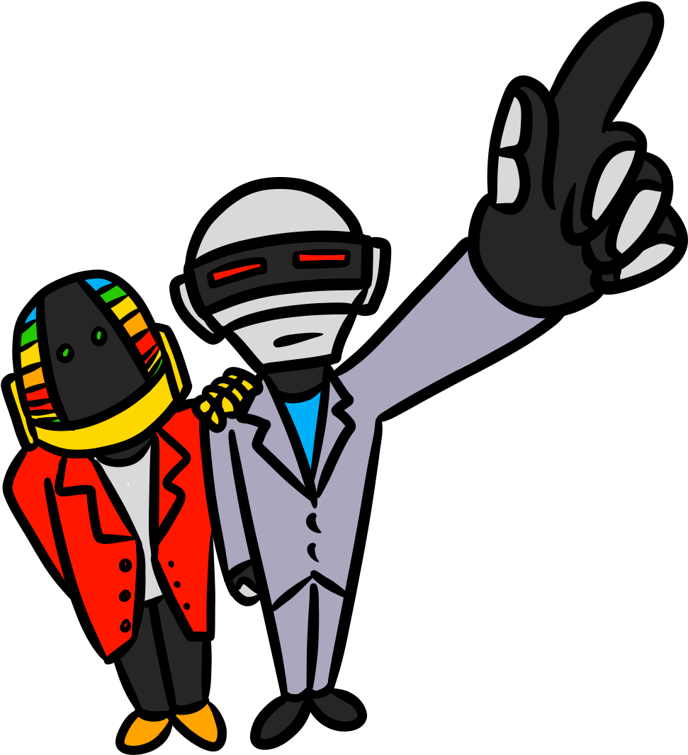 Logo De Daft Punk Png (1319x1200), Png Download
