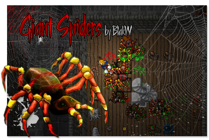 [ibot] Yalahar Giant Spiders For Knight (736x514), Png Download