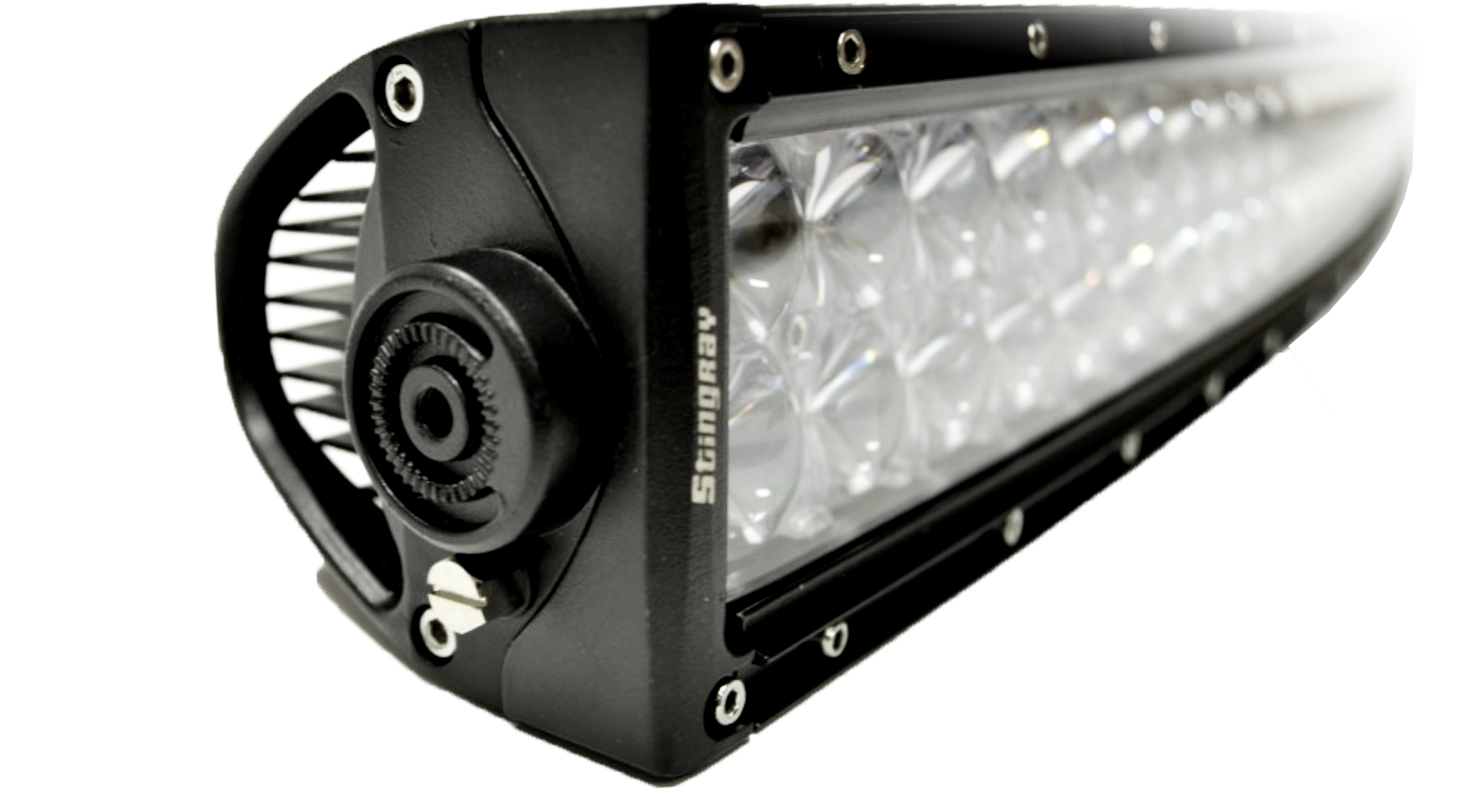 Curved Led Light Bar - Stingray Led Light Bar (1606x978), Png Download