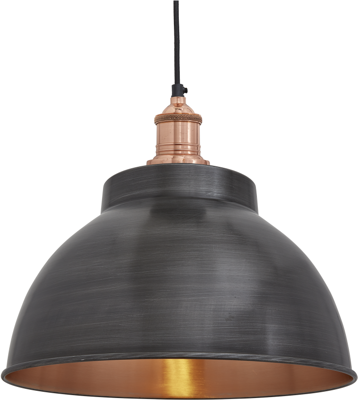 Copper Pendant Light Stunning Industville Brooklyn - Industville Brooklyn Vintage Metal Dome Pendant Light (1024x1024), Png Download