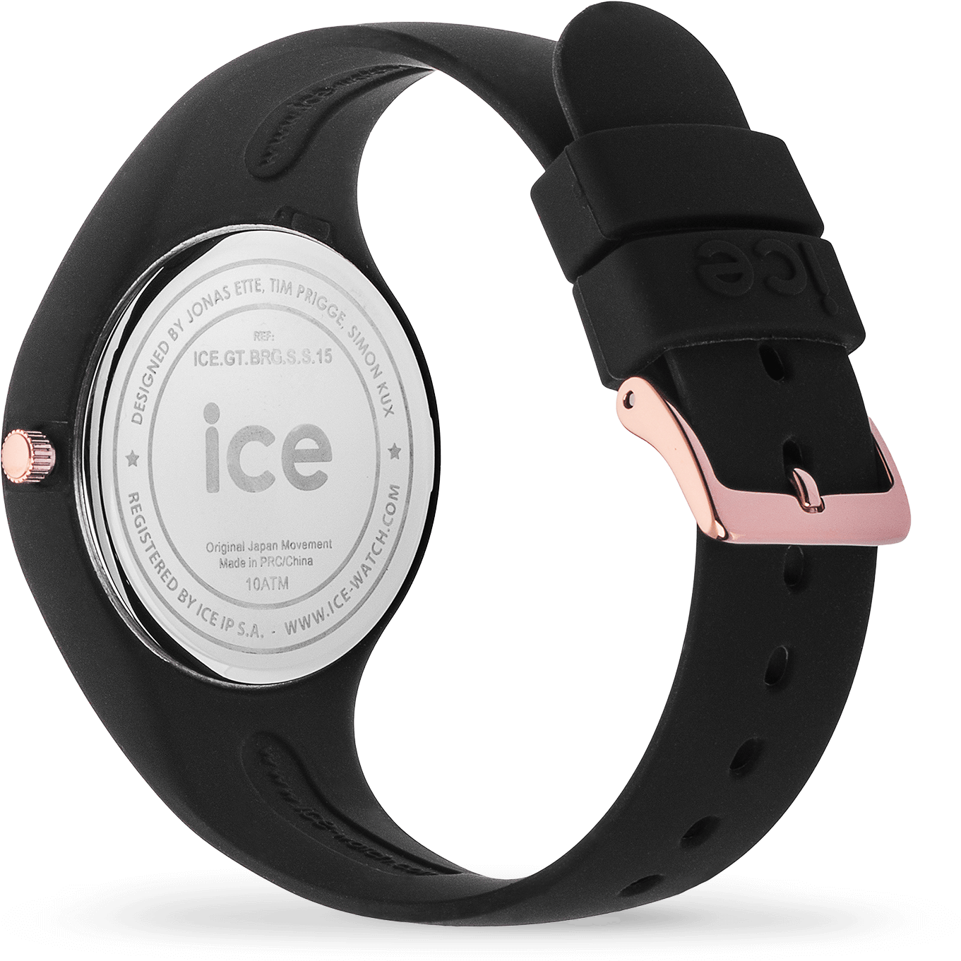 Ice Glitter - Black Rose-gold - Ice-watch Ice Glitter (1500x1500), Png Download