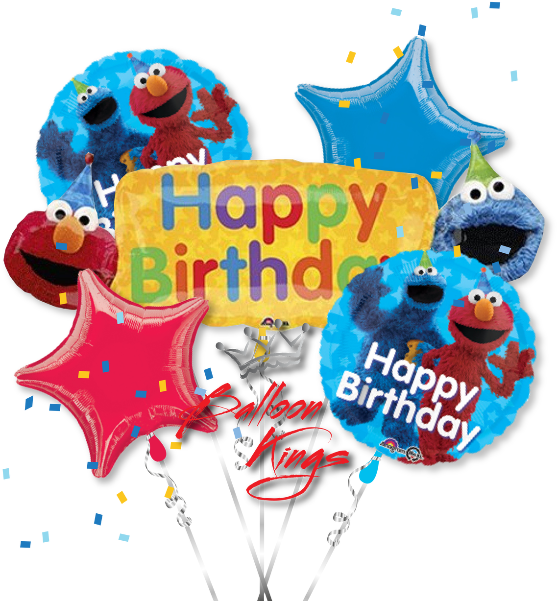 Elmo Fun Bouquet - 42" Elmo Fun Balloon - Mylar Balloons Foil (1280x1280), Png Download