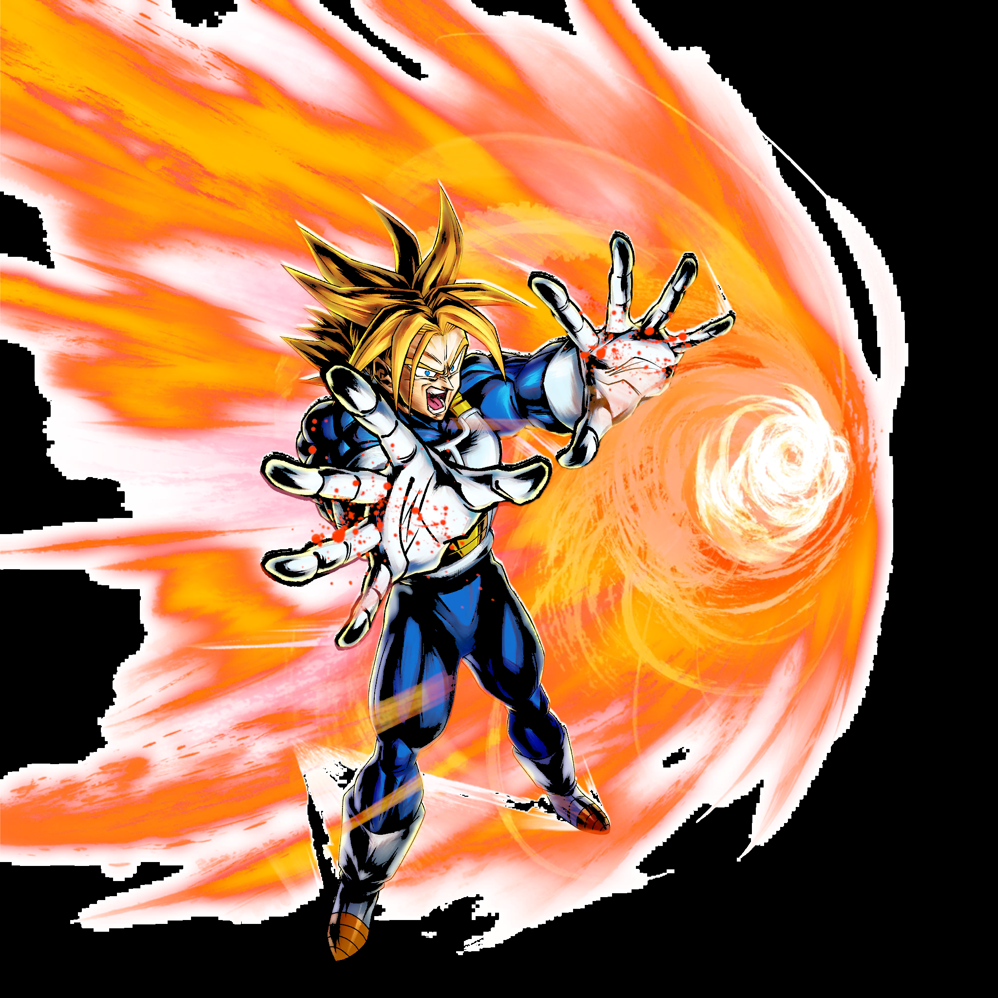Teamsuper Saiyan Trunks Amoled Wallpaper - Super Saiyan (2048x2048), Png Download