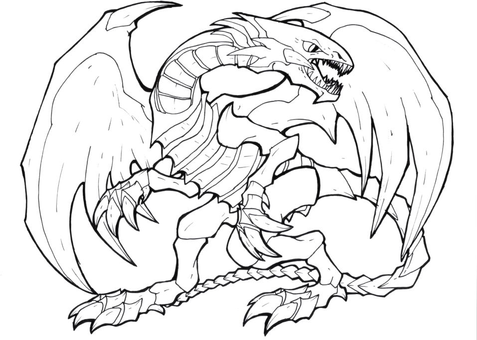Png Transparent Download Beautiful Eyes At Getdrawings - Blue Eyes White Dragon Line Art (1024x743), Png Download