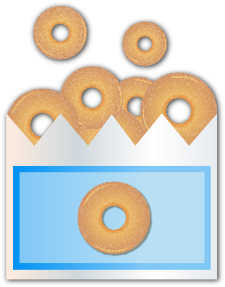 Mini Donuts - Doughnut (640x640), Png Download