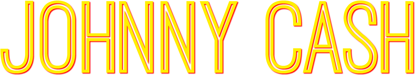 Johnny-cash - Orange (1396x318), Png Download