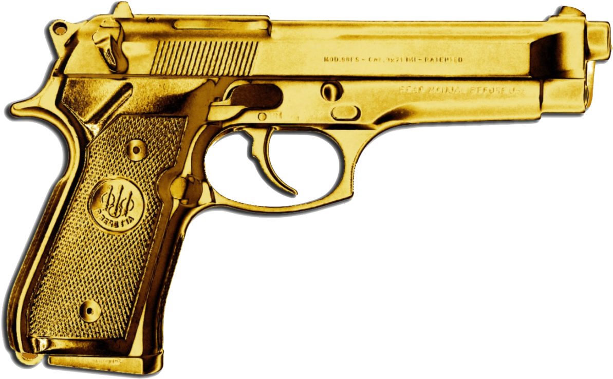Transparent Like Your Balls - Golden Guns (1280x934), Png Download