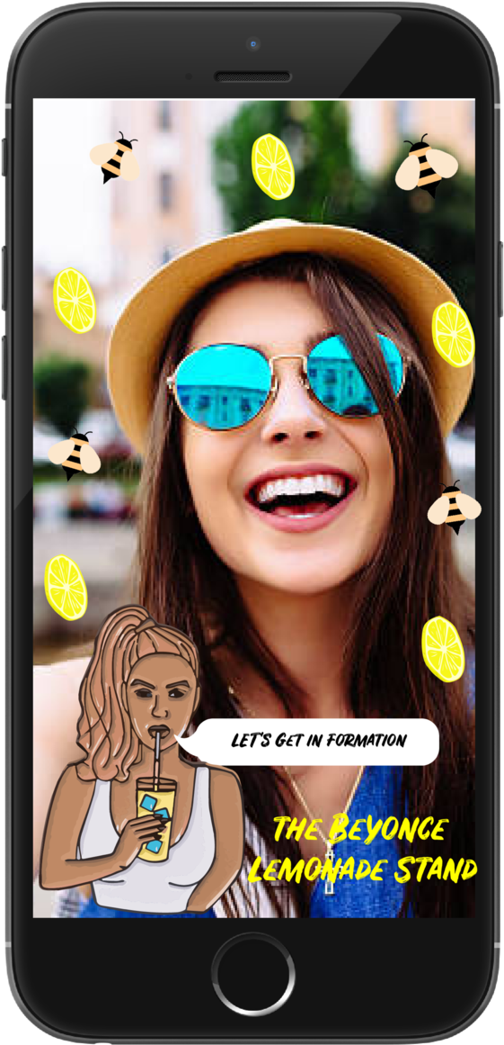 Bees For Bey Snapchat-01 - Iphone (1000x1294), Png Download