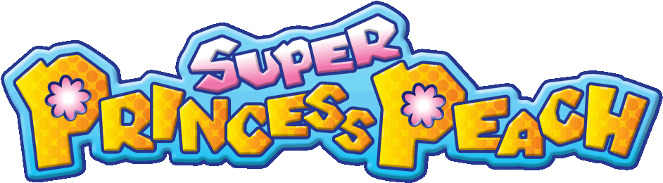 Super Princess Peach Logo (1000x352), Png Download
