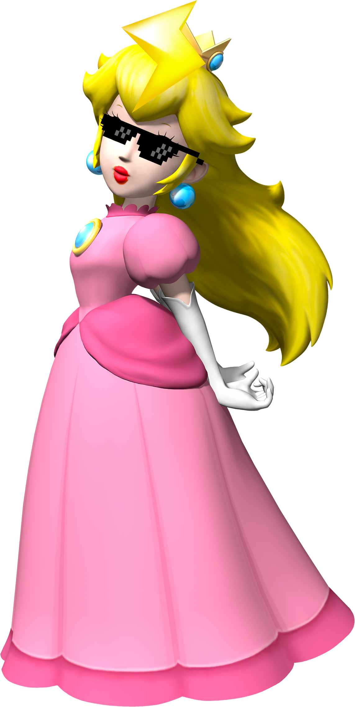 Princess Peach Clipart Fantendo - Mario Kart Princess Peach (1143x2275), Png Download