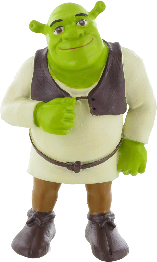 Zoom - Shrek Mini Figure Shrek 9 Cm (600x975), Png Download