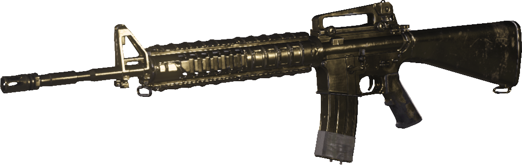 M16a4 Gold Mwr - Soft Air M4 Cqbr Carbine Airsoft Gun (1030x327), Png Download