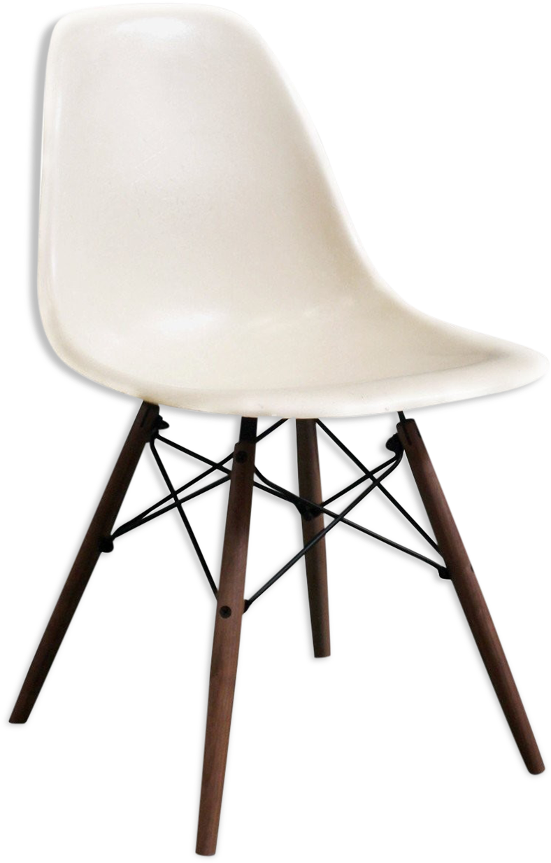 Chair Eames Dsw "parchment" Vintage Fiberglass, Edition (1457x1457), Png Download